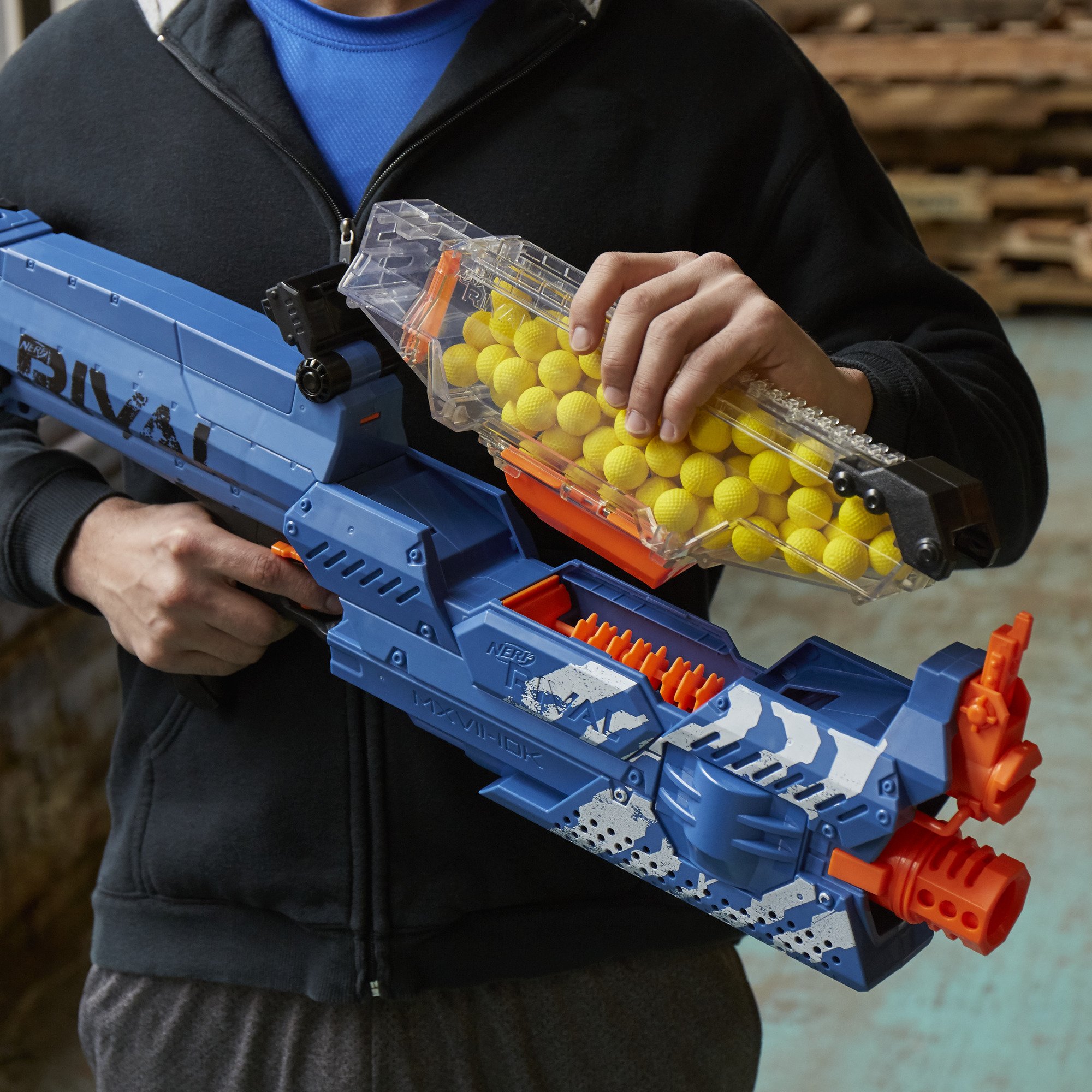 Mua ナーフ NERF Rival Nemesis MXVII-10K Blaster 青 サバゲー 銃